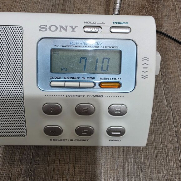 Sony ICF-M410V AM FM TV Weather Band Radio – Tested, Works Great - Picture 15 of 16